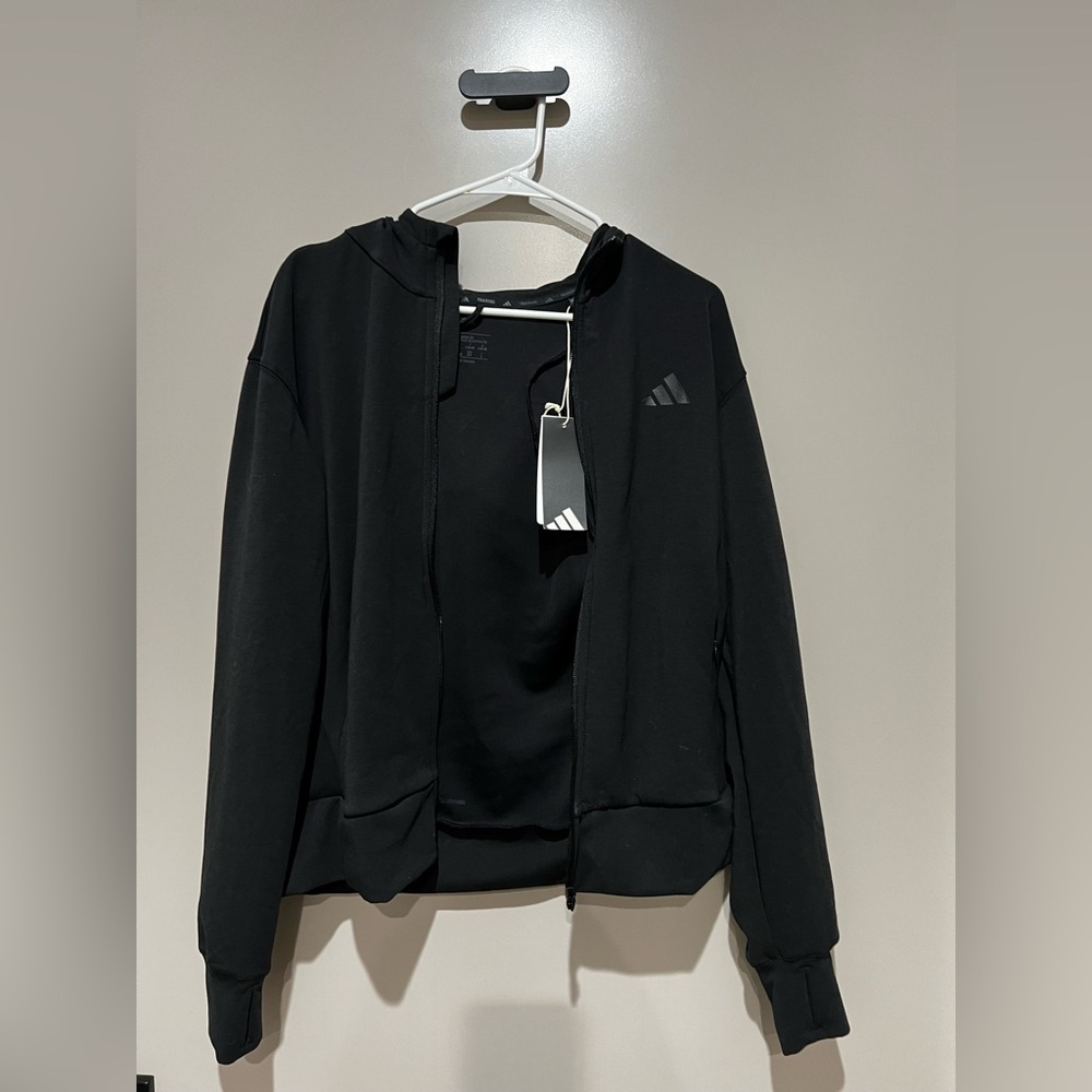 Adidas Women's Black zip up Jacket